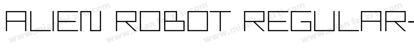 Alien Robot Regular字体转换